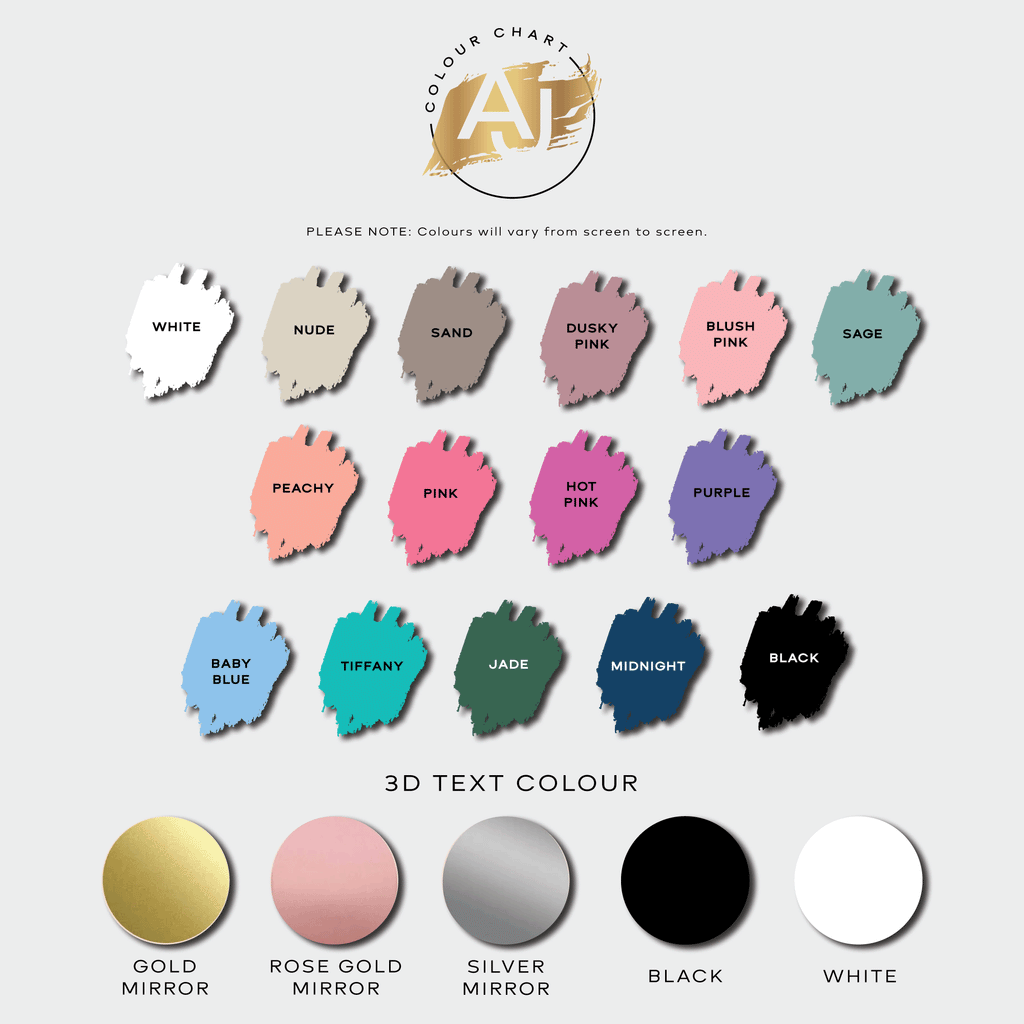 Personalised Door/Wall Acrylic Plaque/Sign | Salon Signs | Salon Signage | Paint Splash