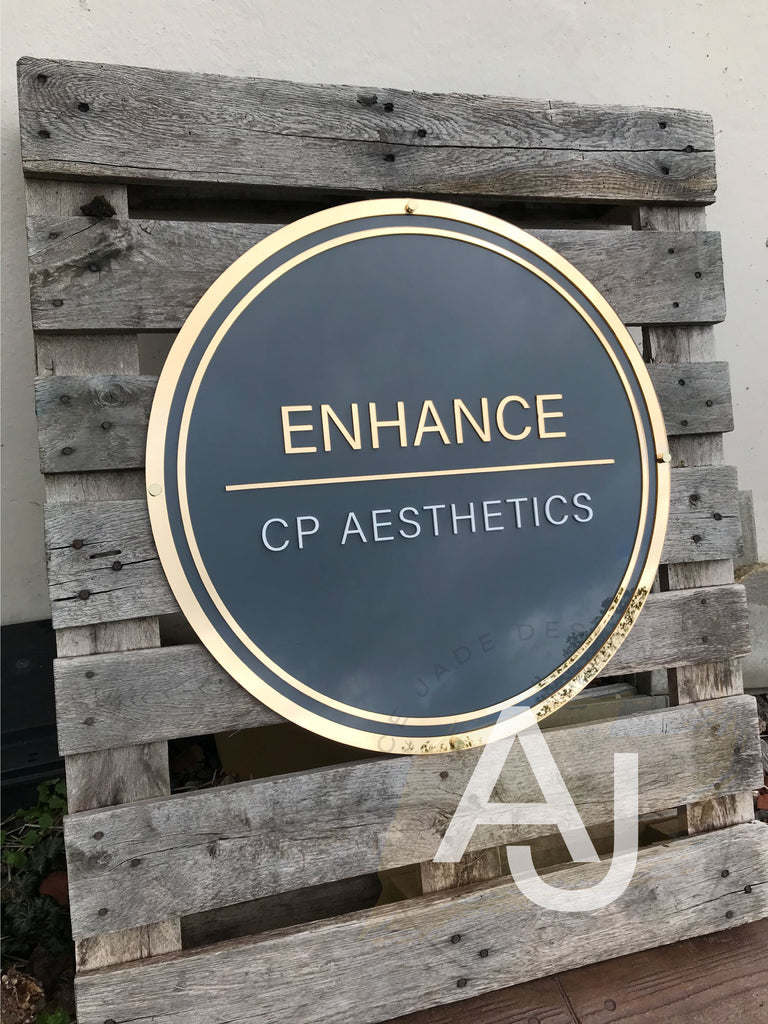 Custom Circle Logo Sign