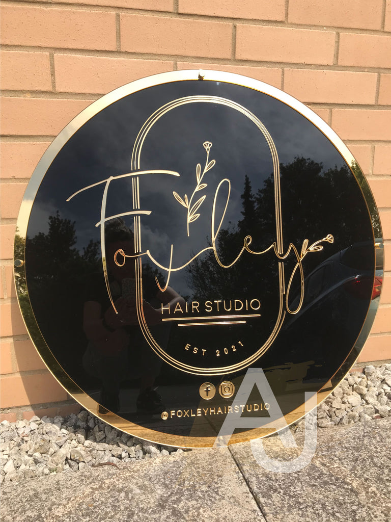 Custom Circle Logo Sign