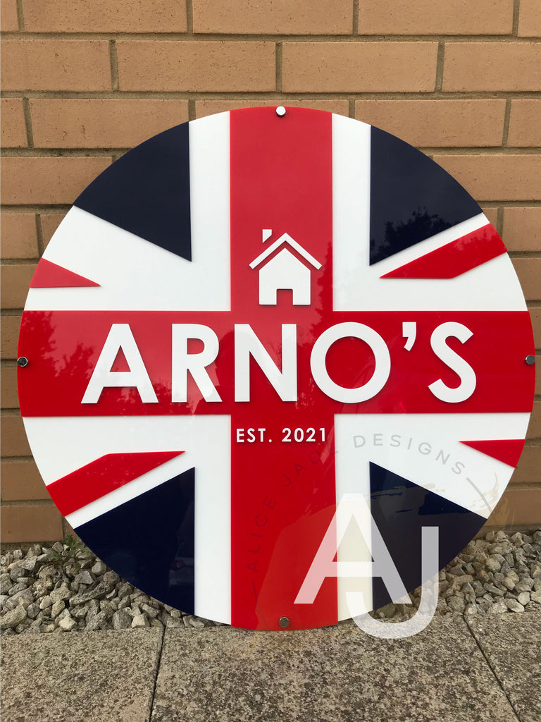 Custom Circle Logo Sign