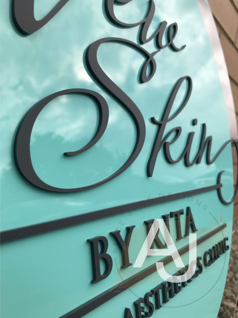 Custom Circle Logo Sign