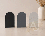 A5 Acrylic Arch Signs | Small Freestanding Sign | Market Display Sign | Modern Acrylic Place Card