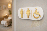 Triple Toilet Sign