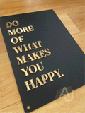 Wall Art 3D Quote Acrylic Sign | 'Do more of what makes you happy'
