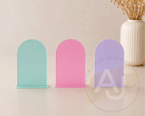 A5 Acrylic Arch Signs | Small Freestanding Sign | Market Display Sign | Modern Acrylic Place Card