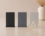 A5 Acrylic Rectangle Signs | Small Freestanding Sign | Market Display Sign | Modern Acrylic Place Card
