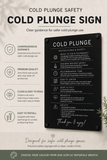 Custom Cold Plunge Pool Plaque | Personalised Outdoor Acrylic Sign for Airbnb & Holiday Rentals