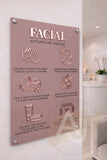 Facial Aftercare Advice Acrylic A3 Wall Sign | Beauty Sign | Business Sign | Spa Sign | Salon Sign | Salon Decor