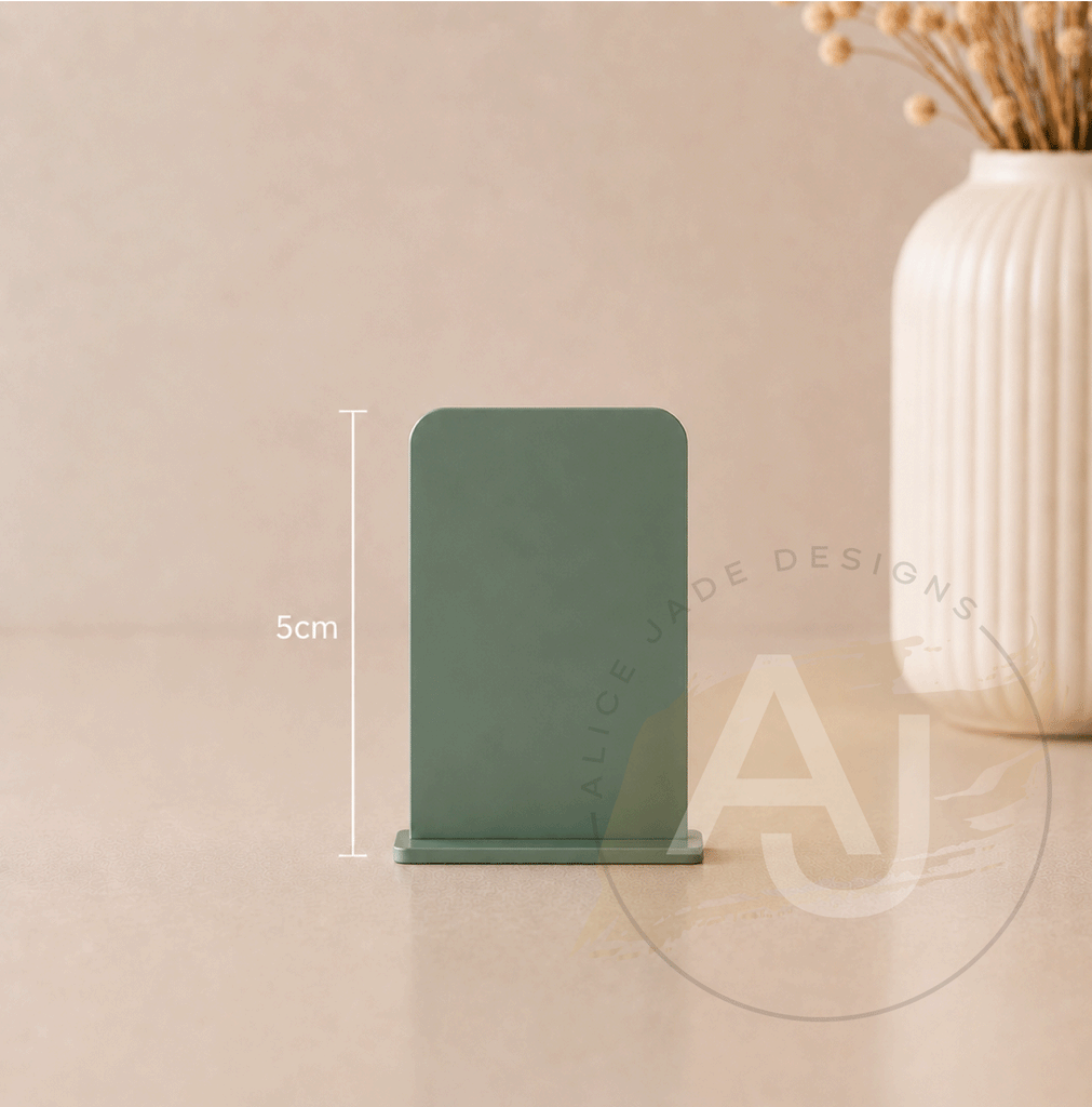 Mini Acrylic Rectangle Signs | Small Freestanding Sign | Market Display Sign | Modern Acrylic Place Card