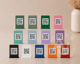 Modern Acrylic QR Code Sign | Mini Freestanding QR Display | Small Business Payment Sign | Market Stall QR Stand