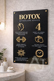 Botox Aftercare Advice Acrylic A3 Wall Sign | Beauty Sign | Business Sign | Spa Sign | Salon Sign | Salon Decor