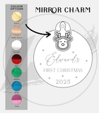 Baby's First Christmas Decoration | Reindeer Charm Bauble