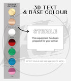 Mini Sterile Equipment Acrylic Sign | Free Standing
