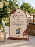 Honeymoon Fund/ Wedding Gift QR code Wedding Acrylic Sign