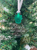 Baby's First Christmas Decoration | Reindeer Charm Bauble